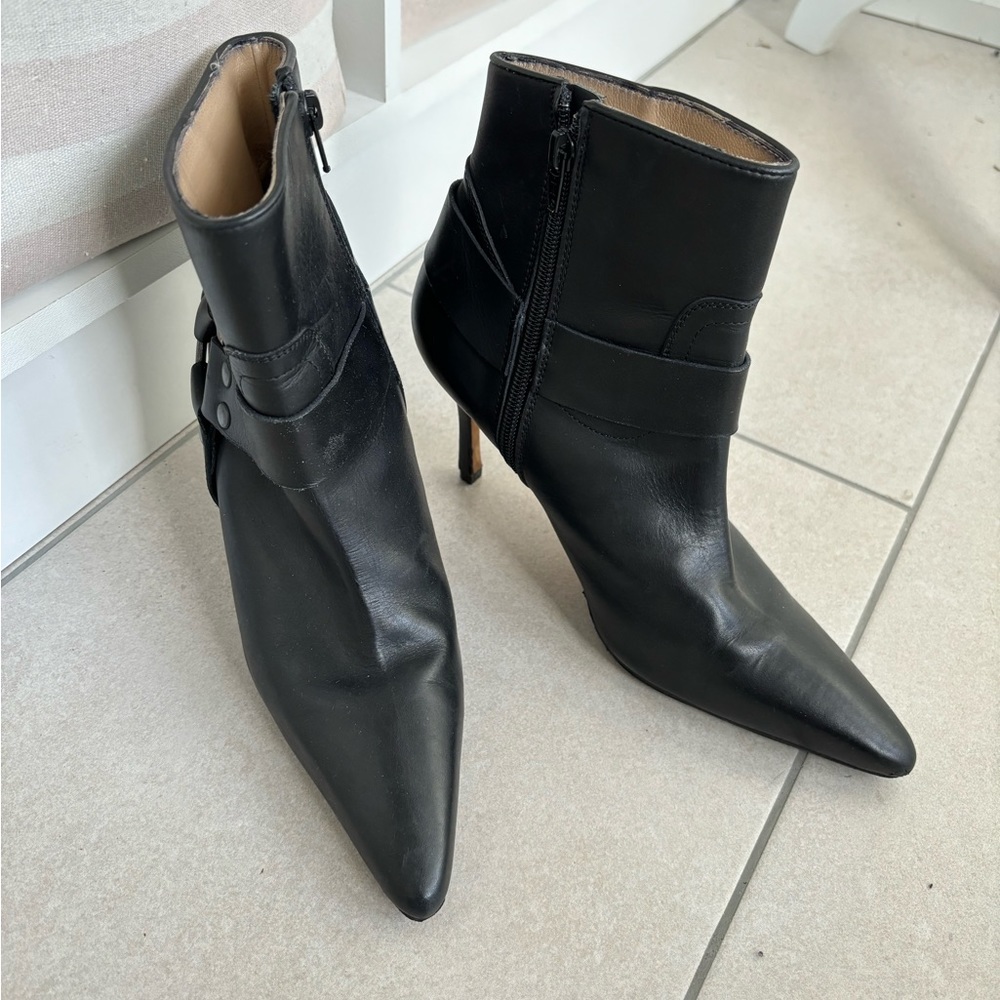 Manolo Blahnik black ankle boots